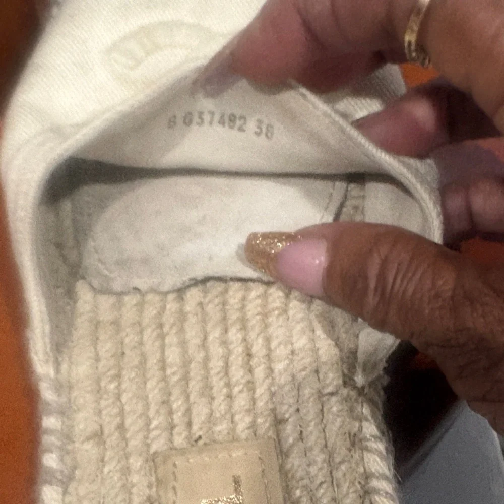 CHANEL Cream Canvas Espadrille Slide with Black Toe
